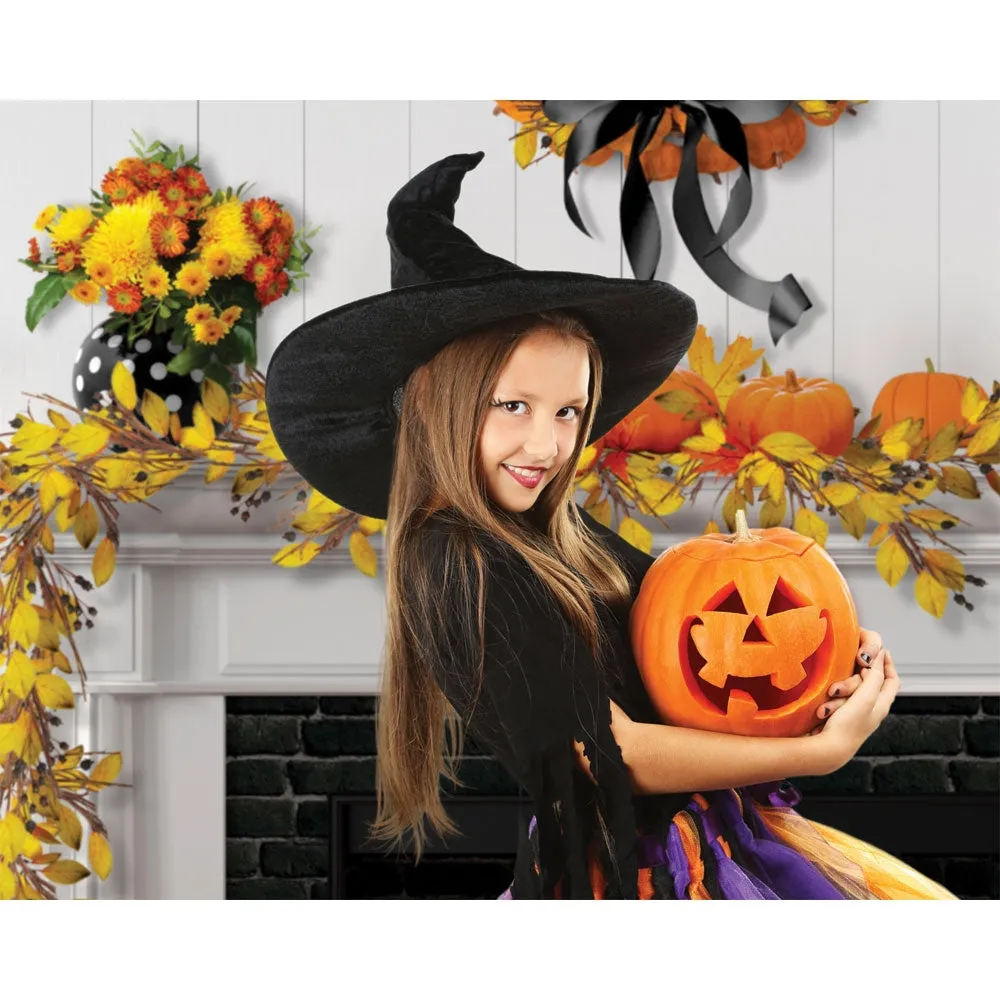 Halloween Hearth Printed Backdrop