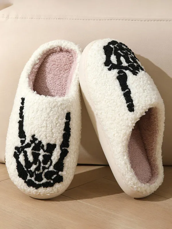 Halloween Indoor Home Plush Warm Slippers