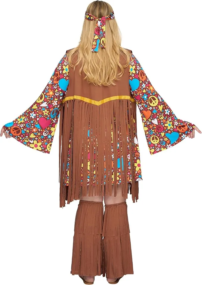 Halloween Plus Size Women Hippie Costumes