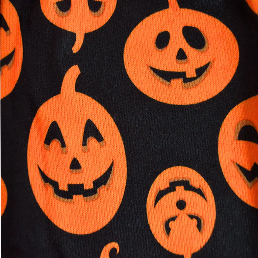 Halloween Pumpkin Jack O Lantern Kids Pajama