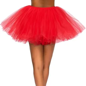 Halloween Women Tutu Skirt Costume, Red