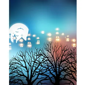 Hallows Eve Printed Backdrop