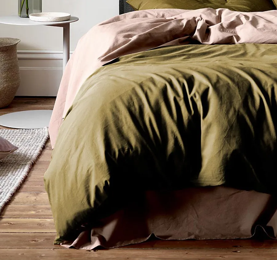 Halo Organic Cotton Quilt Cover Range Khaki