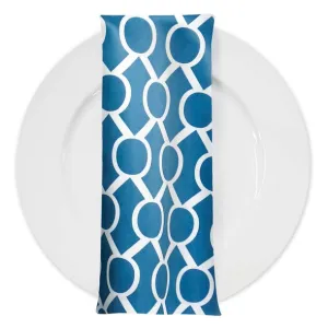 Halo Print (Lamour) Table Napkin in Teal