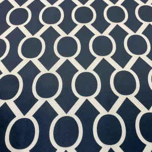 Halo Print (Lamour) Wholesale Fabric in Navy