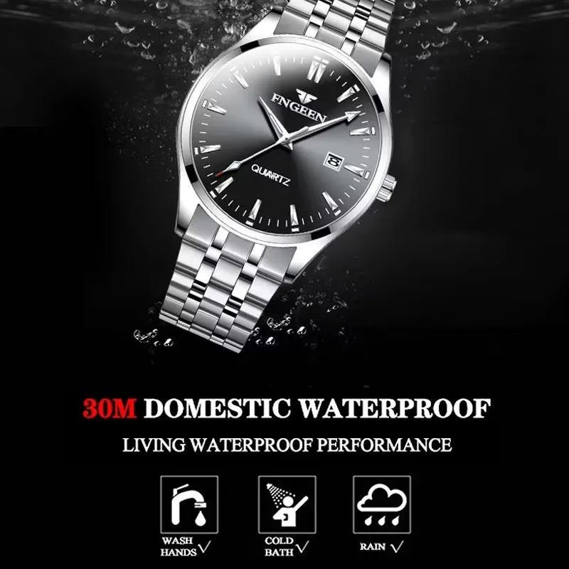 HaloMaster 42MM Dial Waterproof Stainless Timepiece