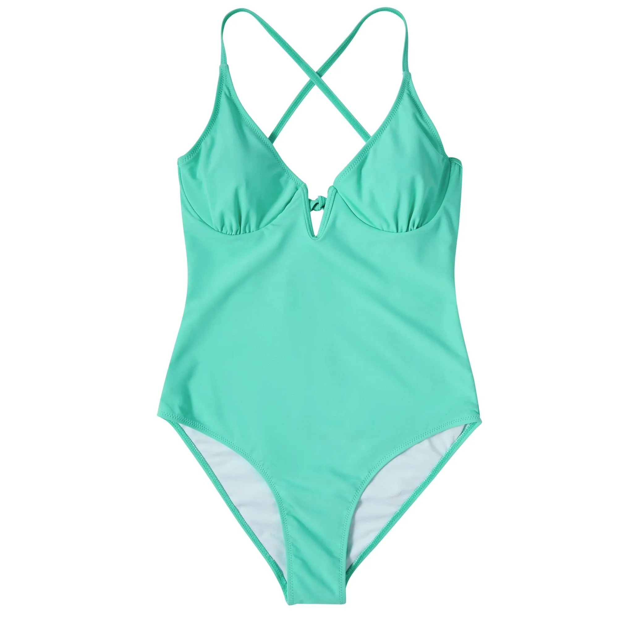 Halter One Piece Swimsuit with Adjustable Straps & Flattering Fit