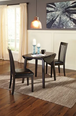 Hammis - Round Dining Drop Leaf Table Set