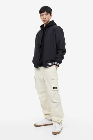 H&M Loose Fit Cotton Cargo Pants