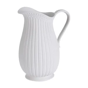 H&S Collection White Vase 24cm