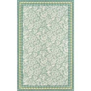 Hampton Court Green Rug Sample