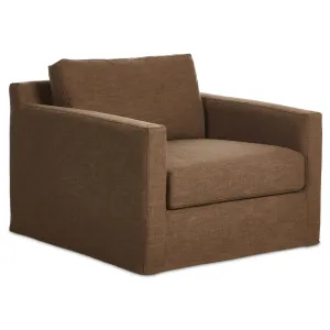 Hampton Slipcover Swivel Chair, Antwerp Cafe