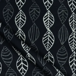 Hand Black And White Cotton Fabric