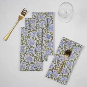 Hand Block Beautiful Cotton Eco Friendly Reusable Cloth Napkins