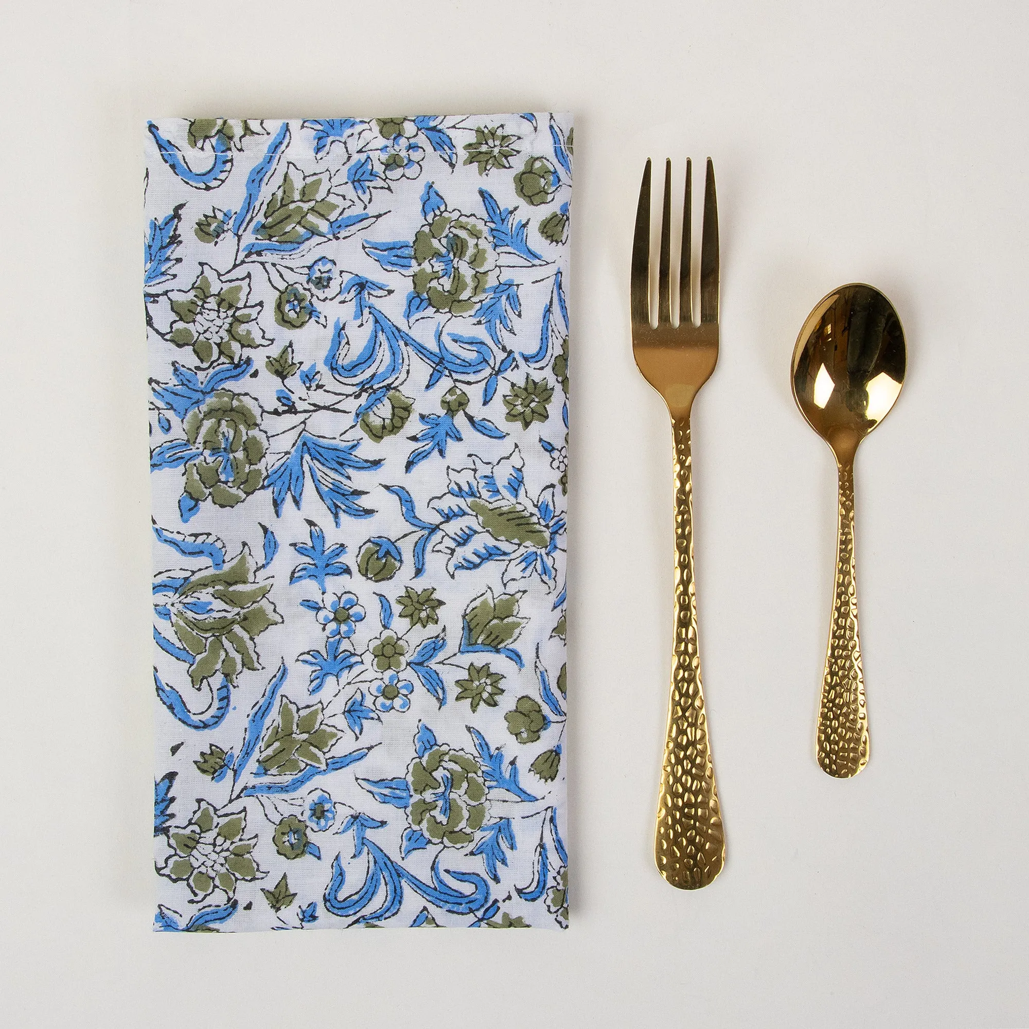 Hand Block Floral Printed Cotton Best Napkins Reusable