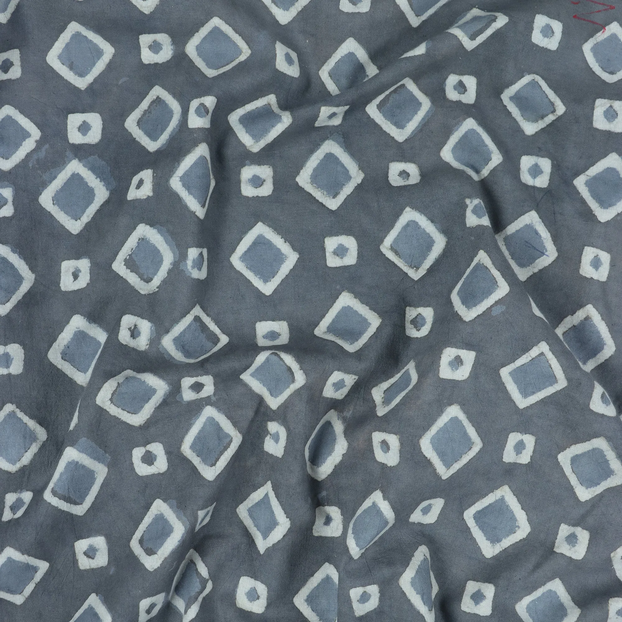 Hand Block Geometrical Print Cotton Fabric Material