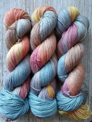 Hand dyed baby alpaca & silk DK