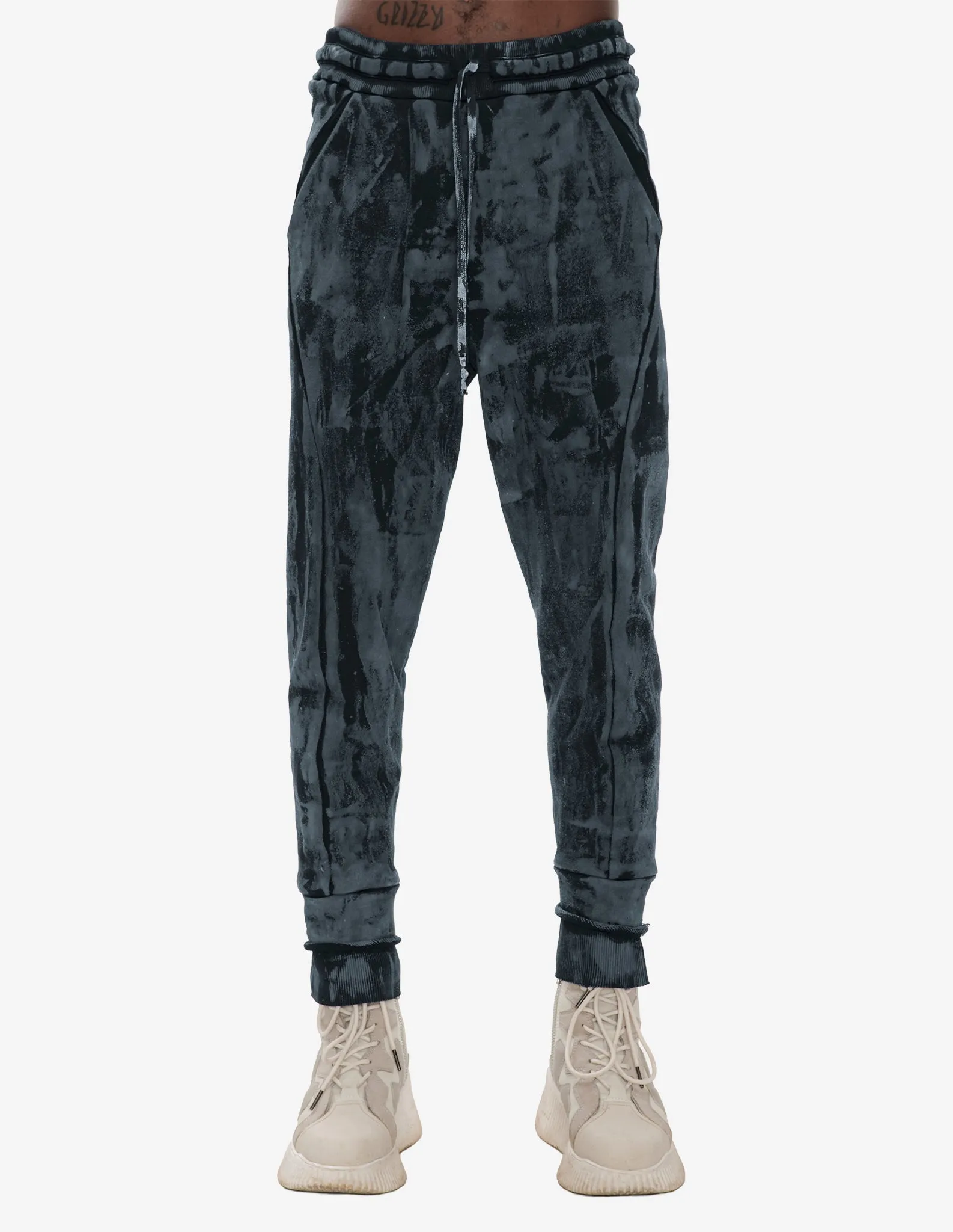 Hand-dyed Textured Trousers