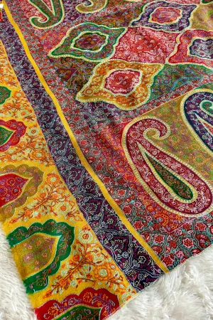 Hand Embroidered Kashmiri Pashmina Shawl - PALI