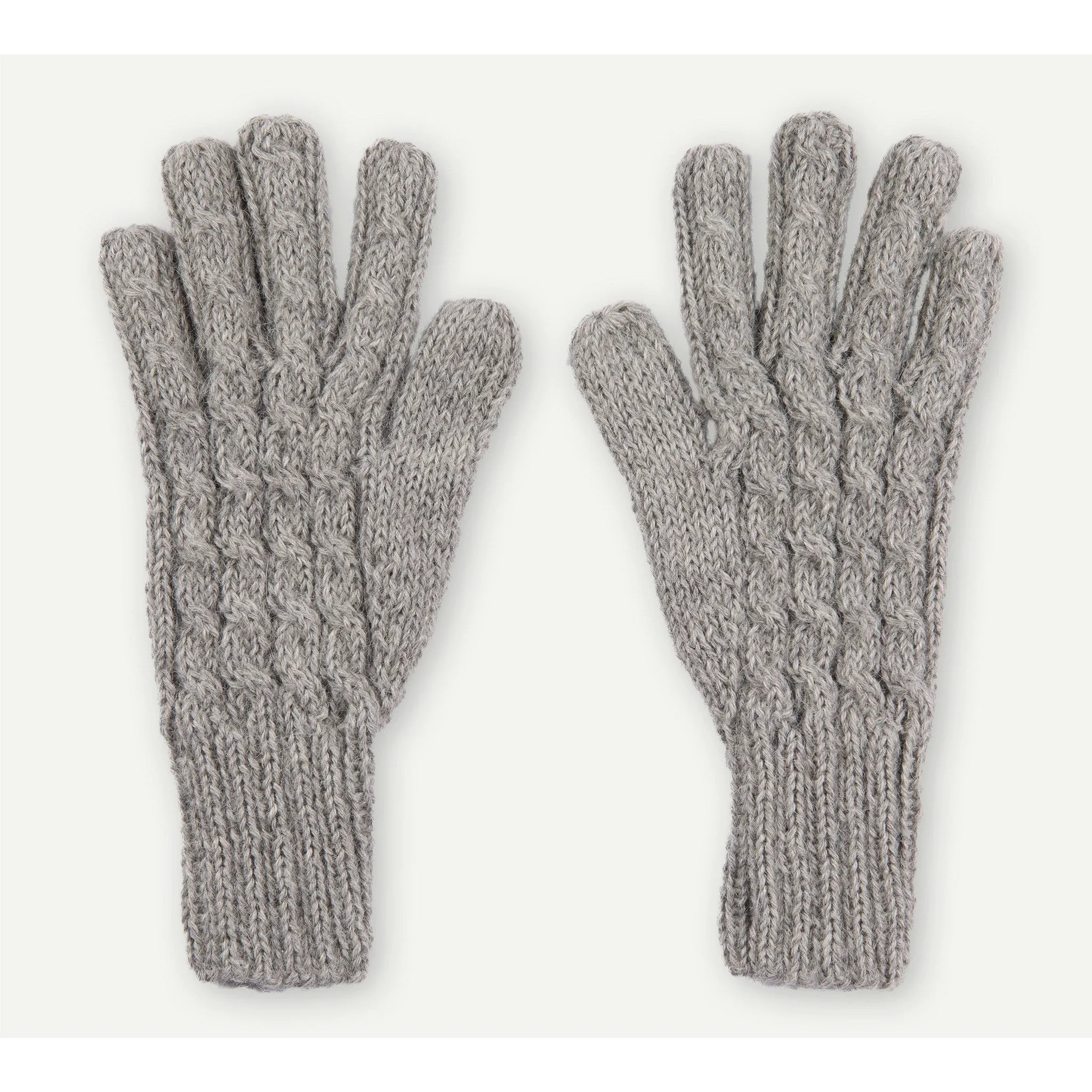 Hand-Knit Alpaca Gloves