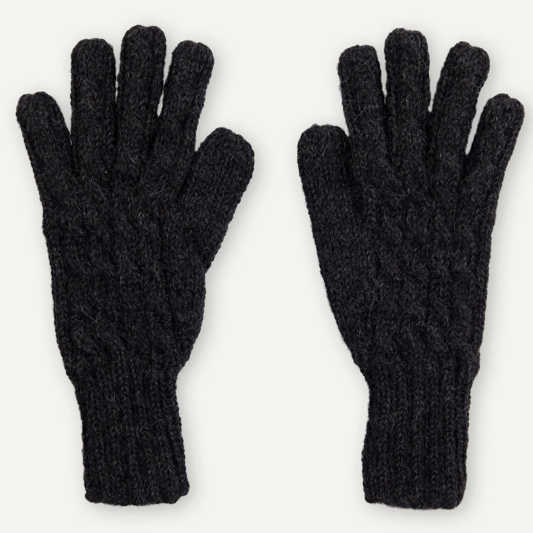 Hand-Knit Alpaca Gloves