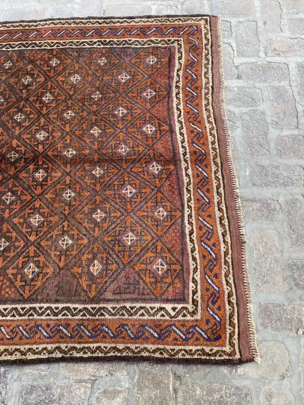 Hand-Knotted Belouch Rug - 9' x 13.1'