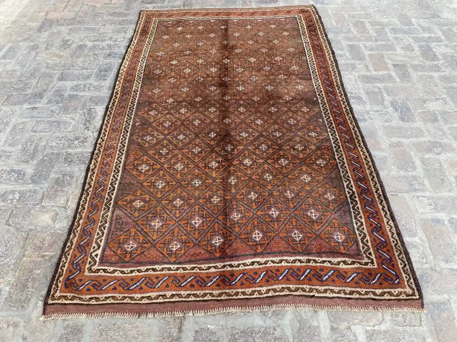 Hand-Knotted Belouch Rug - 9' x 13.1'