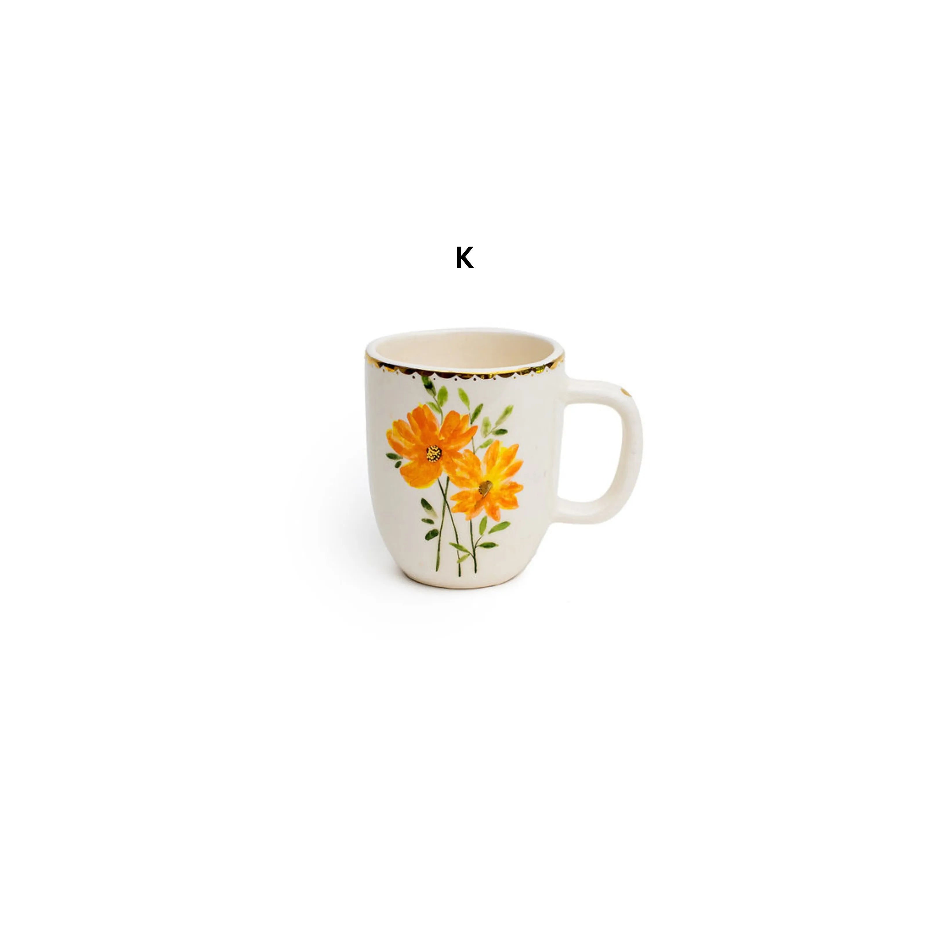 Hand Made Floral Mugs