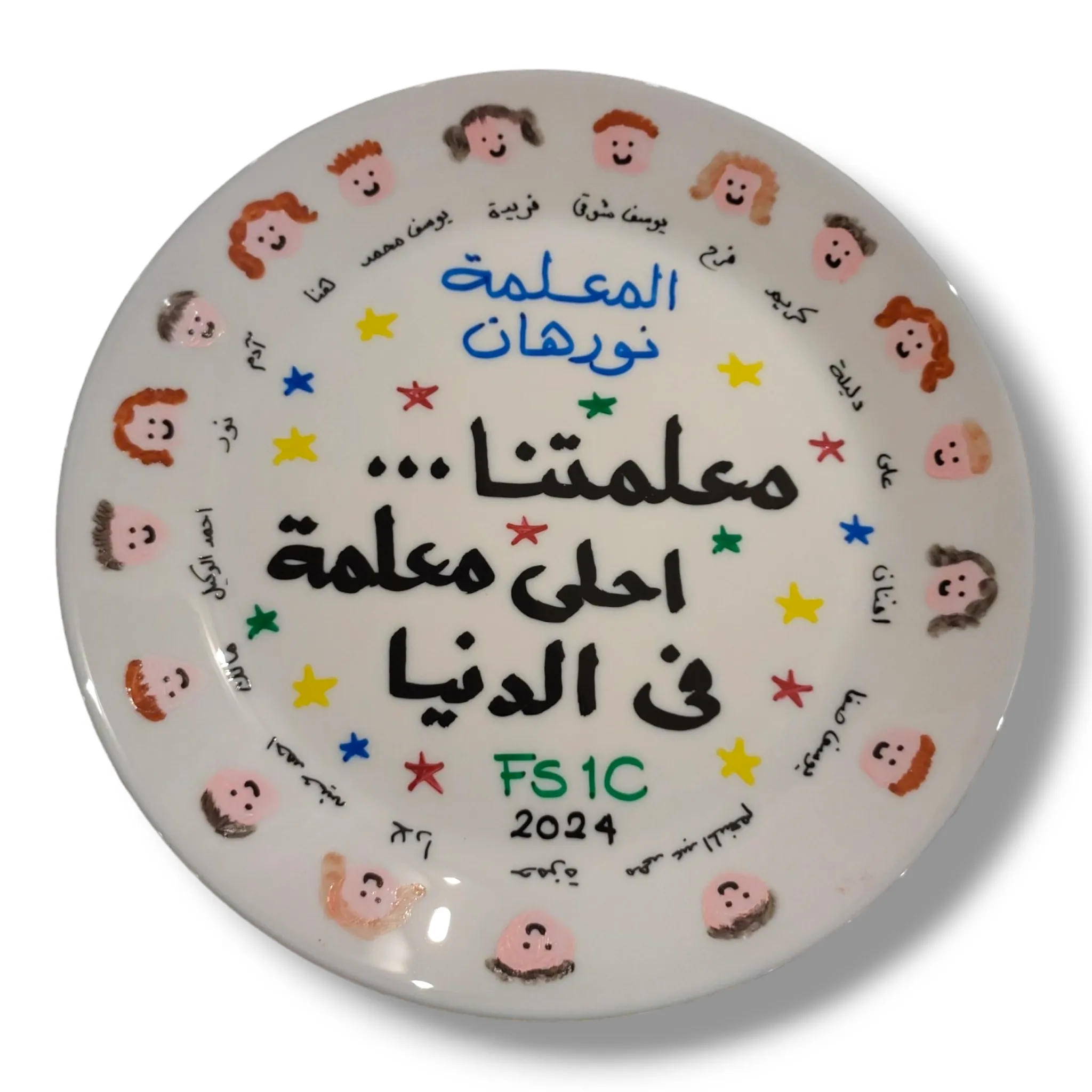 Hand painted Class plates