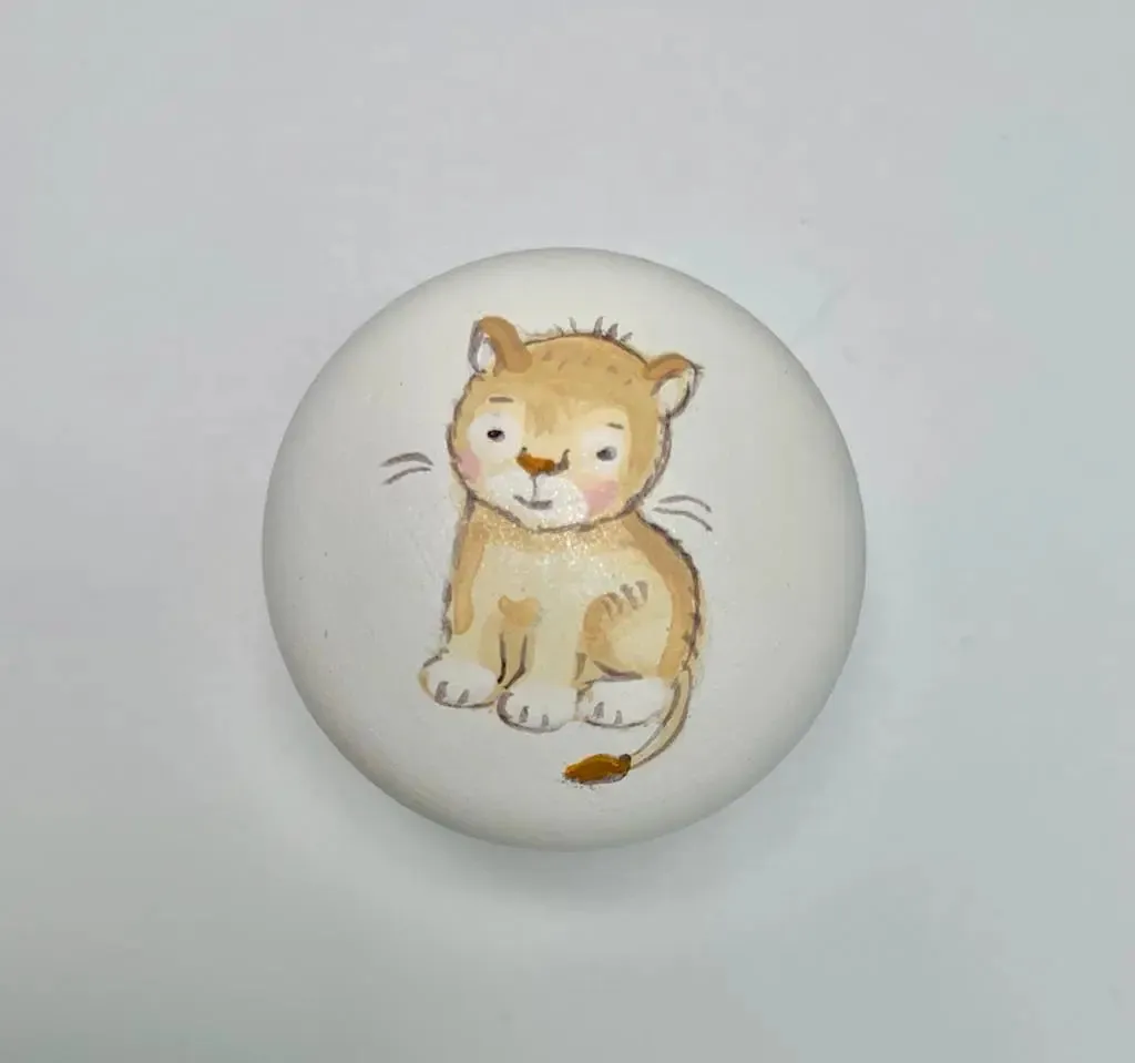 Hand-painted knobs - safari