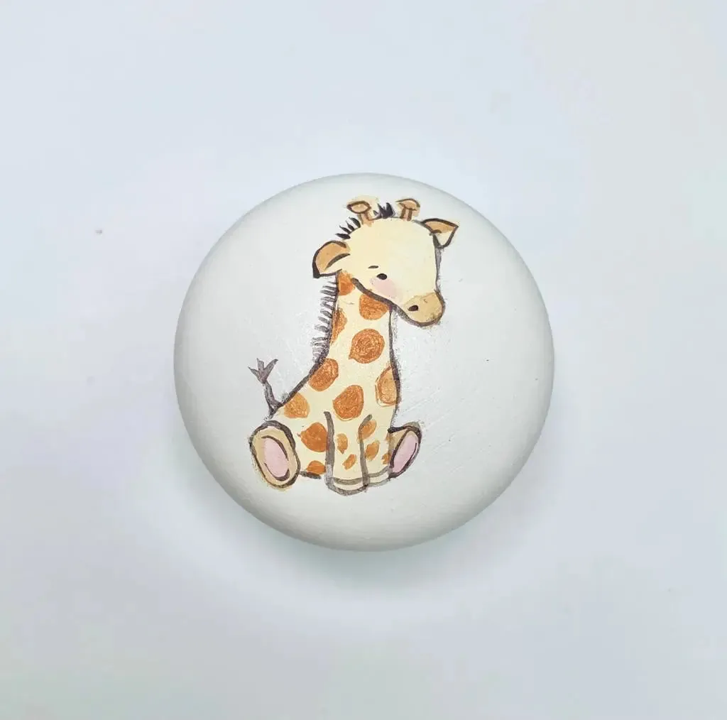 Hand-painted knobs - safari