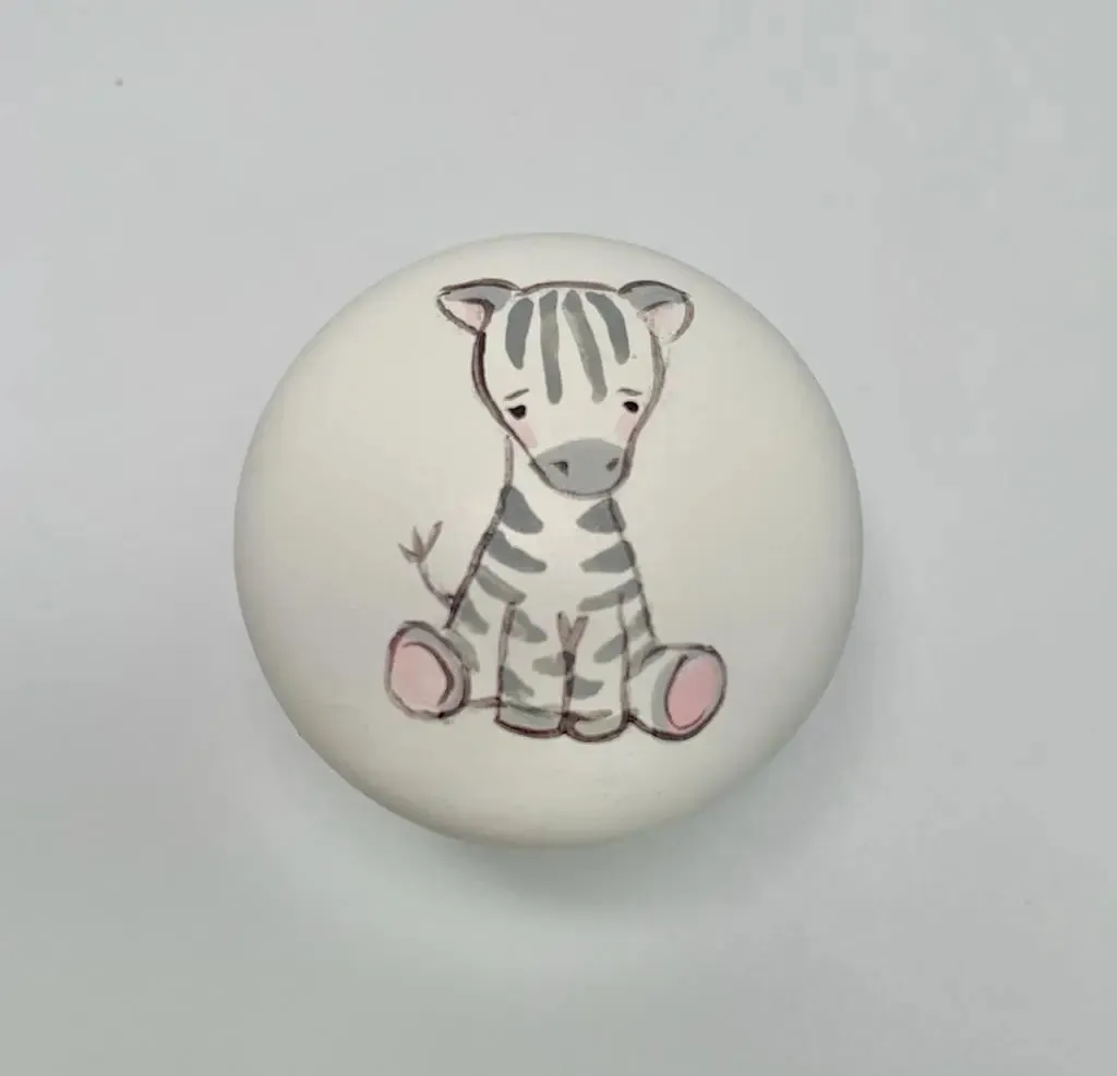 Hand-painted knobs - safari