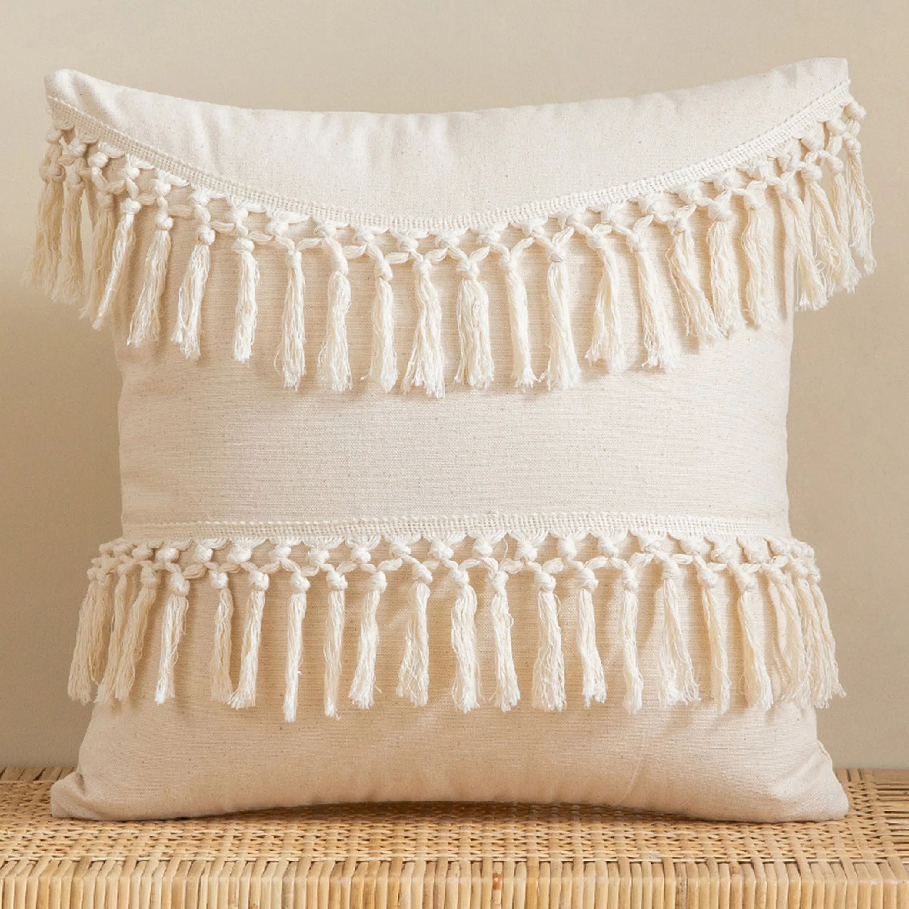 Hand Tufted Boho Pillow Cover & Cushion (5 Styles)