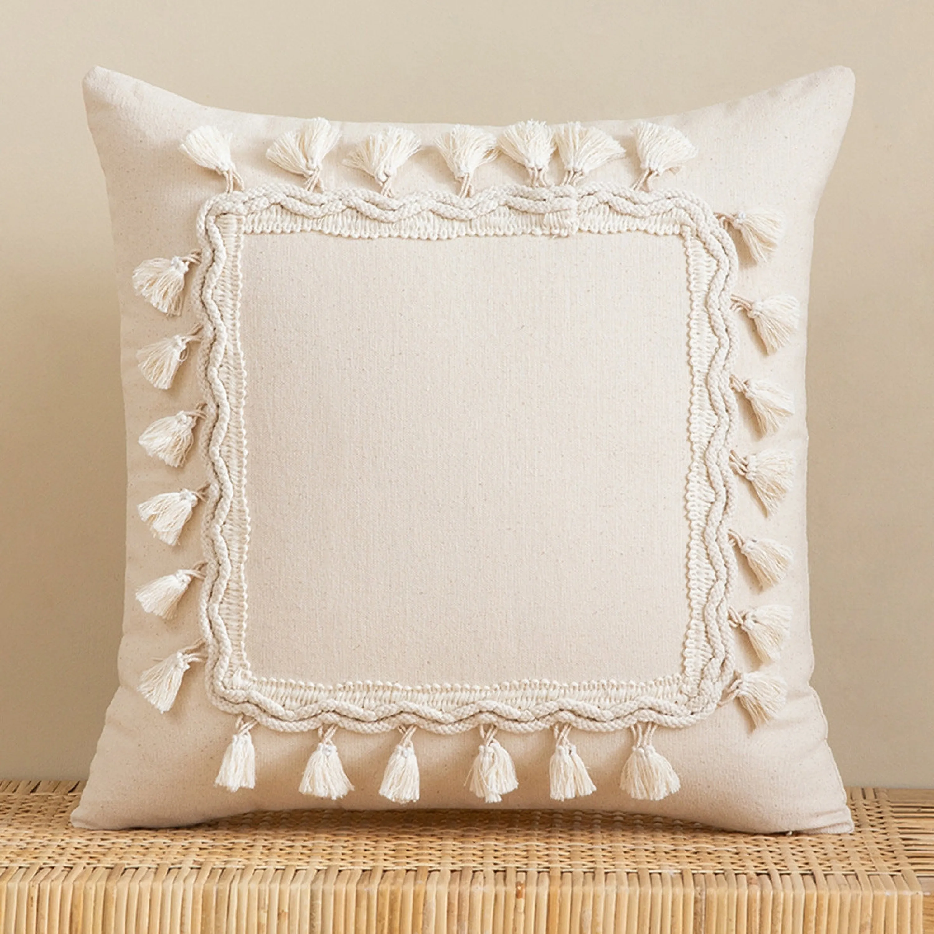 Hand Tufted Boho Pillow Cover & Cushion (5 Styles)