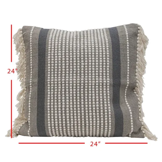 Hand Woven Maeve Pillow Gray