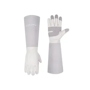 Handlandy Women Men Gardening Gloves Leather Long Sleeve Pruning 5160