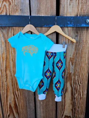 Handmade Buffalo Aztec Jogger Set