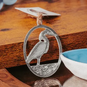 Handmade Egret Ornament - Bird Gift