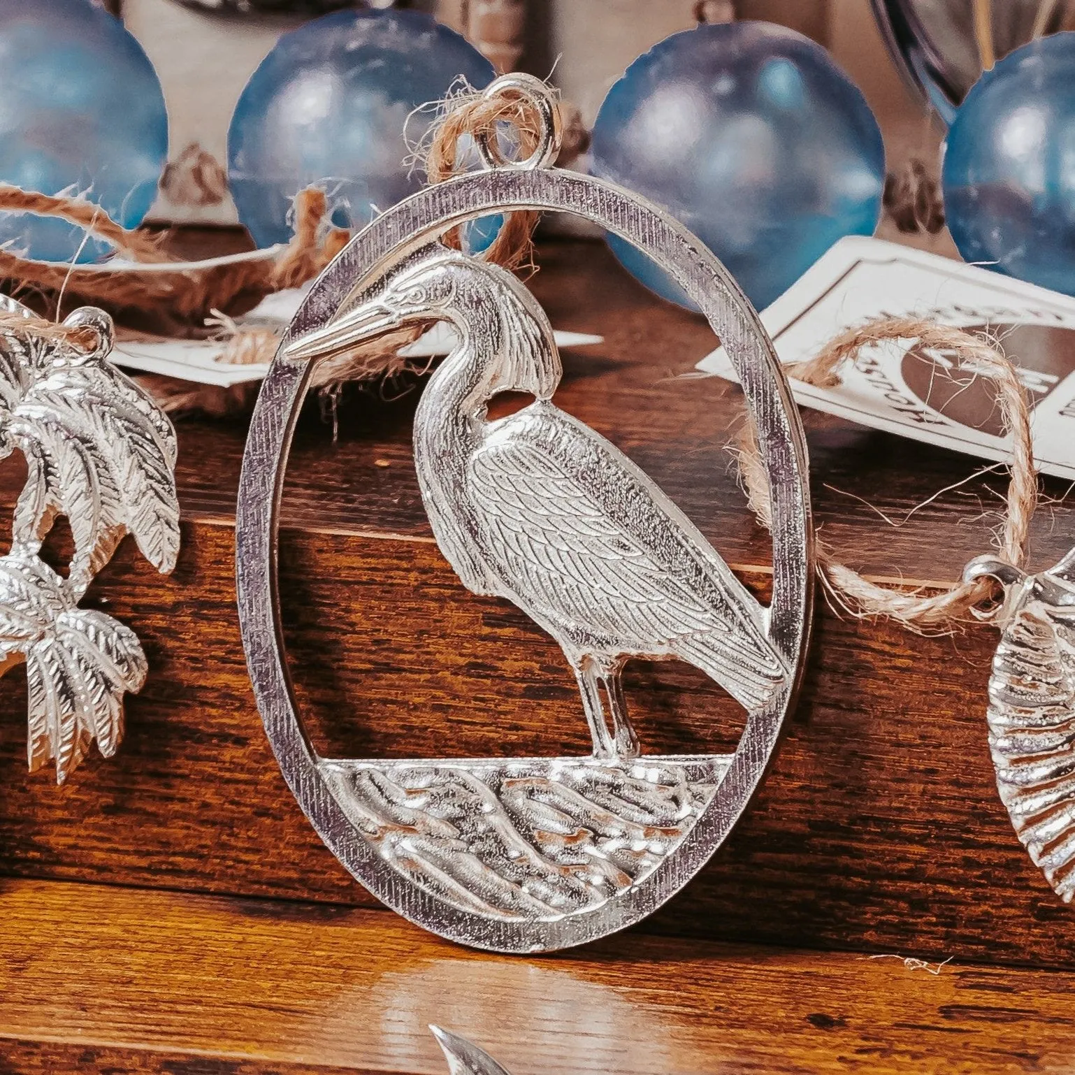 Handmade Egret Ornament - Bird Gift