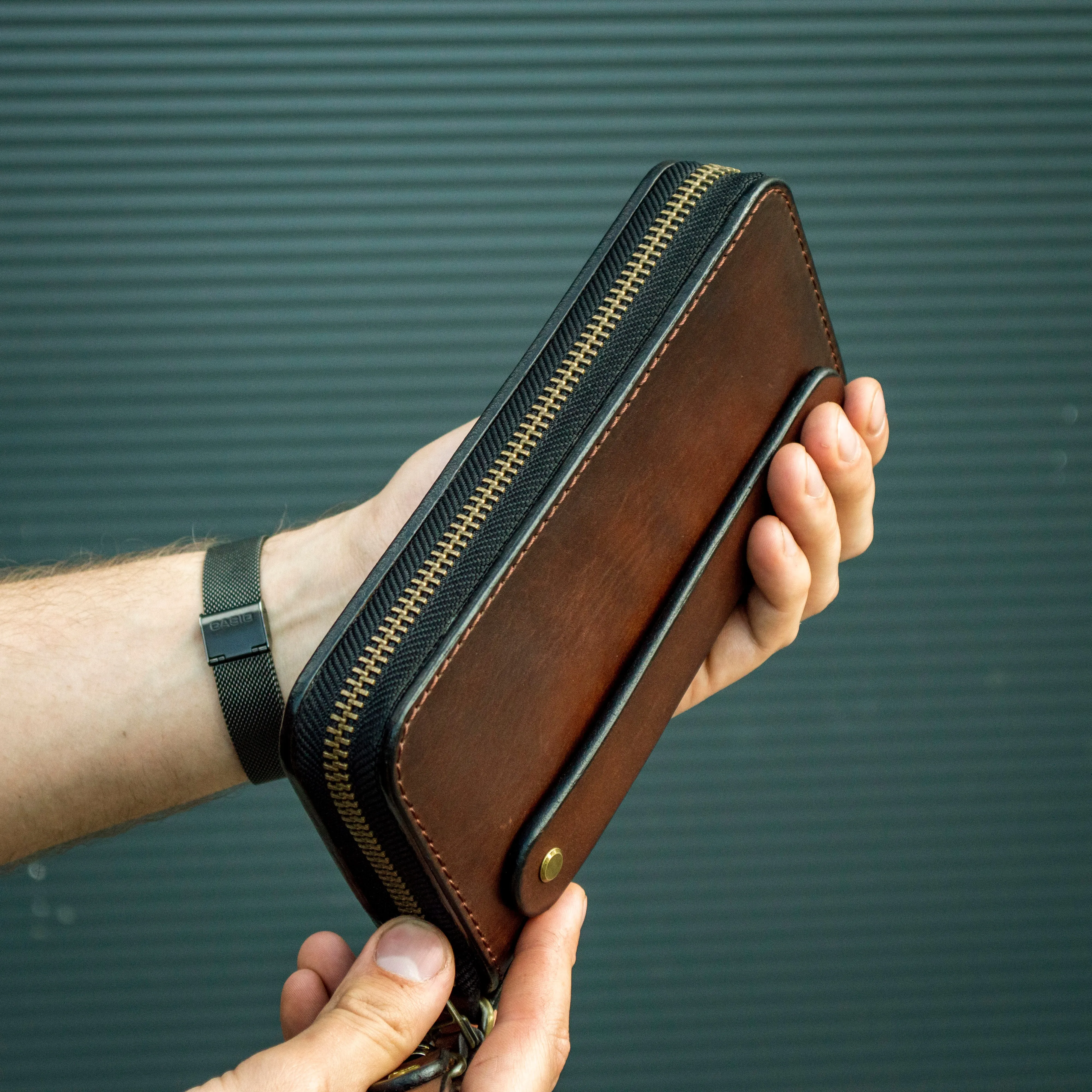 Handmade men’s wallet, clutch wallet