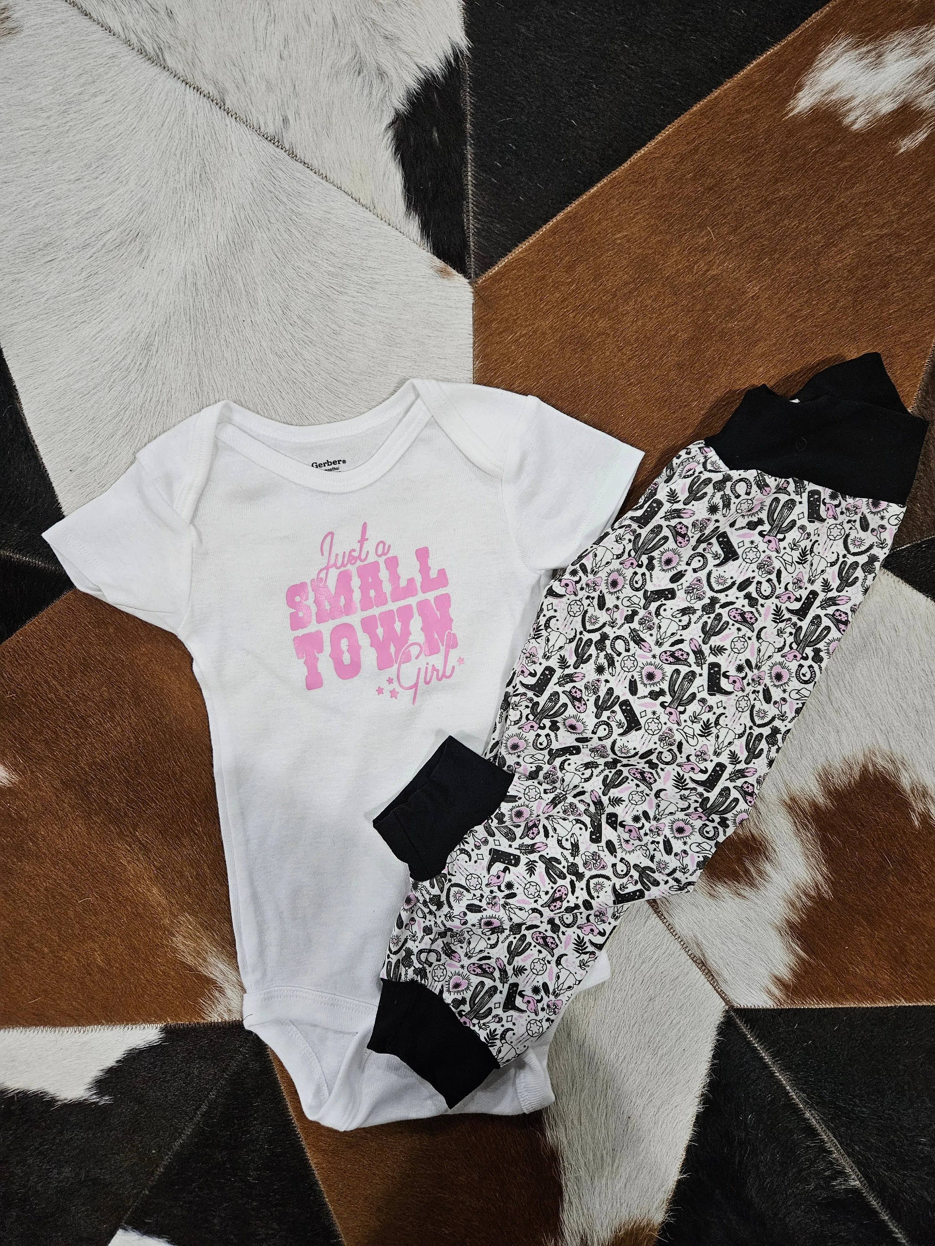 Handmade "Just a small town Girl" Jogger Set