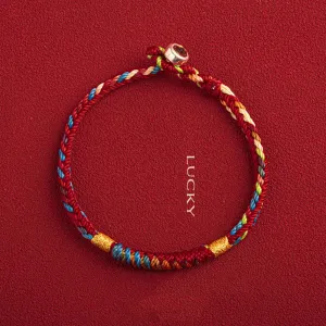 Handmade Tibetan Bracelet Colorful Thread Good Lucky Charm Rope Bracelet & Bangles For Women Men Knots Red Thread Bracelets