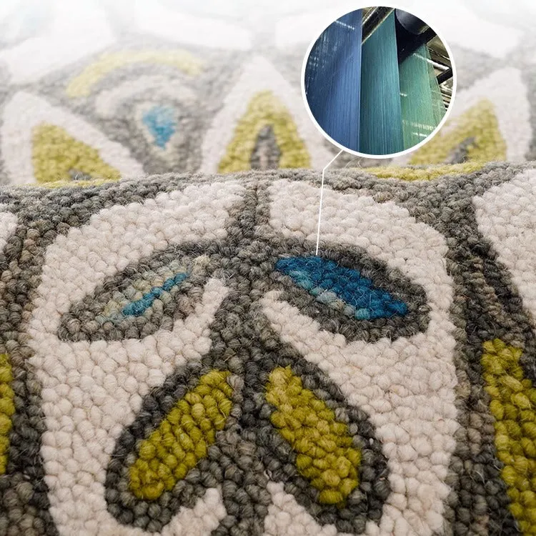 Handmade Wool Circle Rug