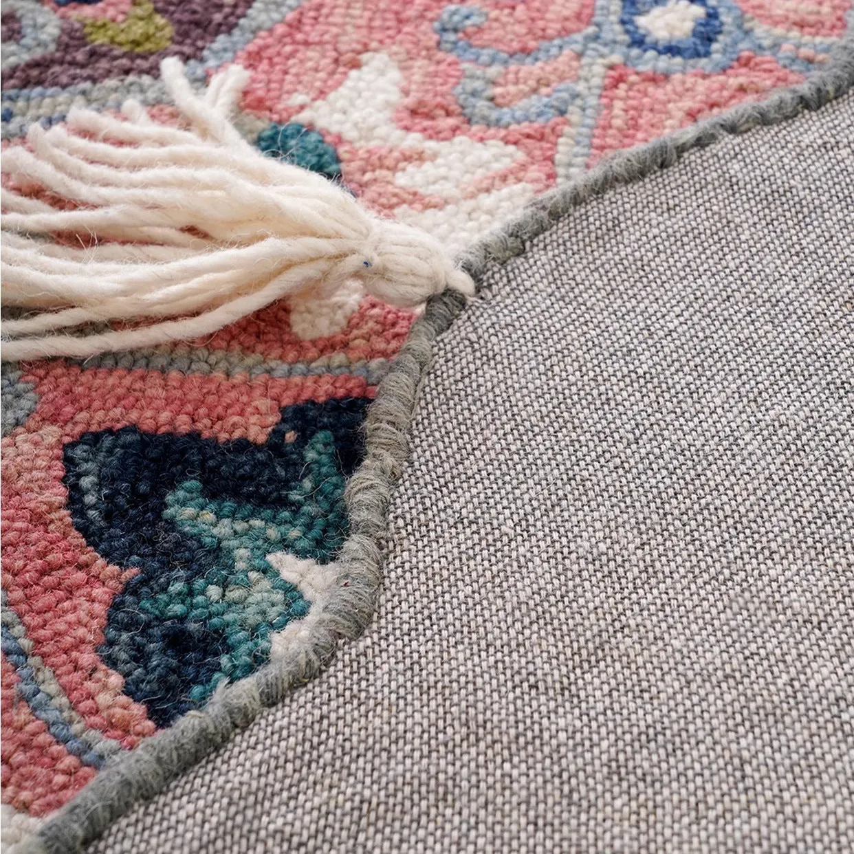 Handmade Wool Circle Rug