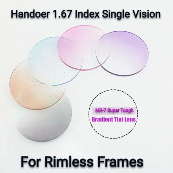 Handoer Single Vision 1.67 Index MR-7 Tinted Lenses