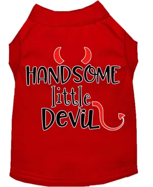 Handsome Little Devil Screen Print Dog Shirt Red Xxxl (20)