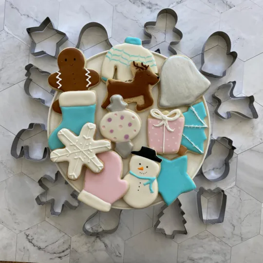 Handstand Kitchen | Winter Wonderland 12 Piece Cookie Cutters (open box)