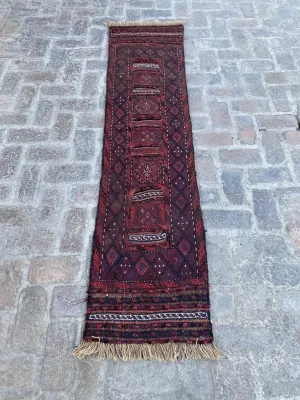 Handwoven Afghan Adreskan Runner - Unique Tribal Design