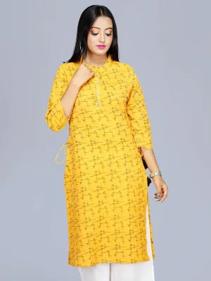 Handwoven Cotton Printed Long Kurta