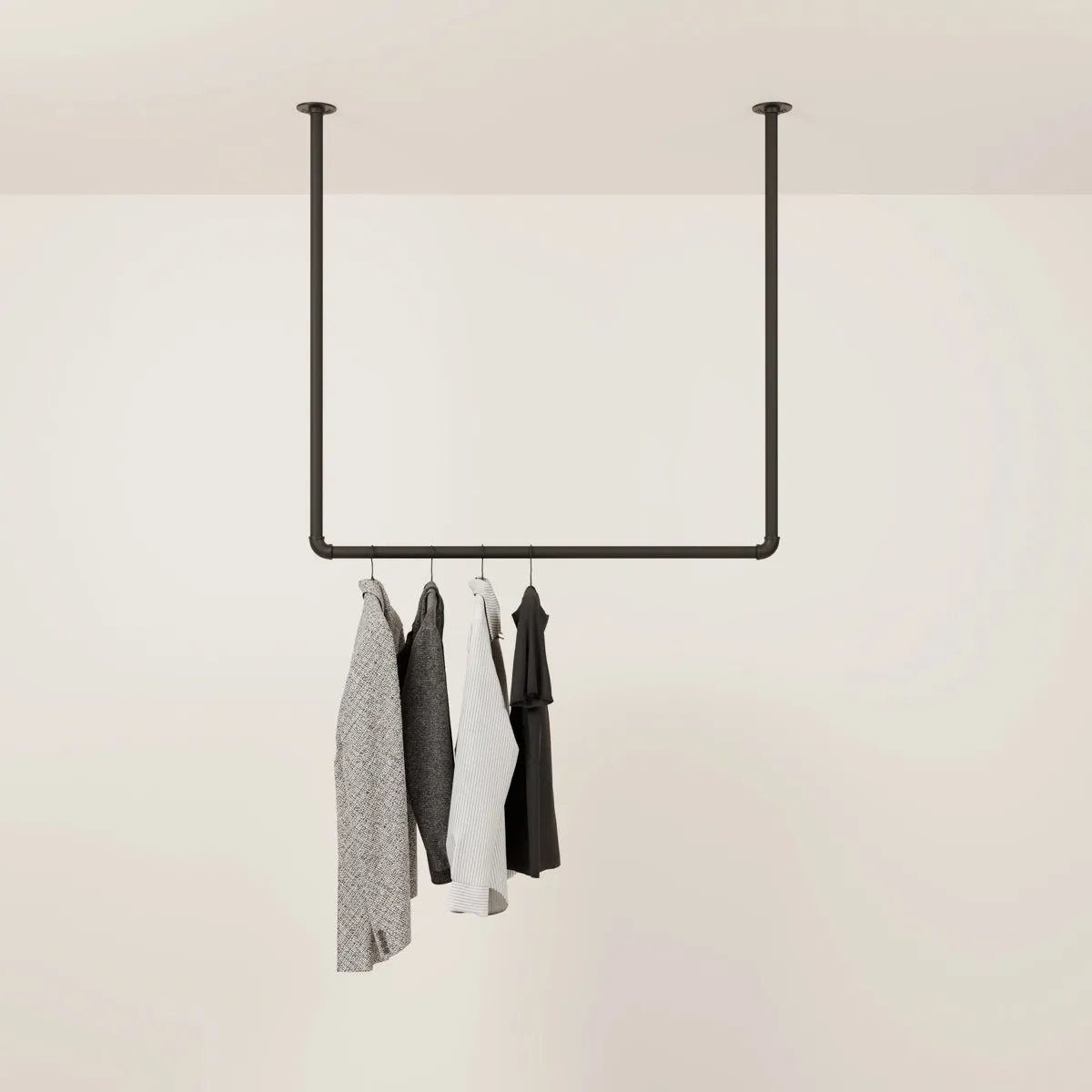 HANG – Ceiling clothes rail | clothes rail sloping ceiling